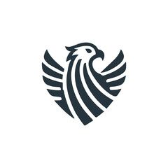 Modern eagle logo