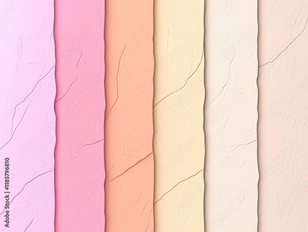 Poster Soft Flowing Pastel Gradient Transition from Pink to Beige with a Contemporary Textured Noise Pattern Showcasing Elegant Simplicity and Abstract Modernist Influence in a Minimal Background Setting