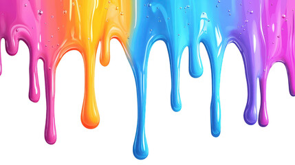 Vibrant rainbow paint splash png, colorful design element for creative projects