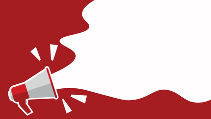 Megaphone speech bubble. Loudspeaker. Banner for business, marketing, presentation, advertising, and etc.