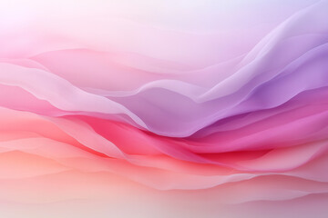 Obraz premium 柔らかなパステルカラーの流れる波模様 – 優雅でロマンチックな抽象アート