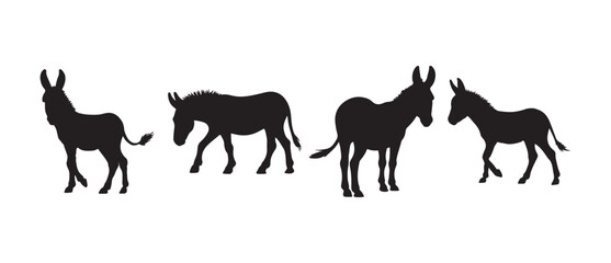 silhouette of a running horse set , Drawing the silhouette of horse , Horse Icon set