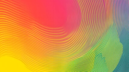 Abstract Colorful Wave Lines Background