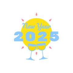 New Year 2025 Party Text