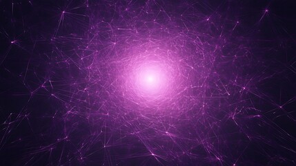 Purple digital network tunnel background