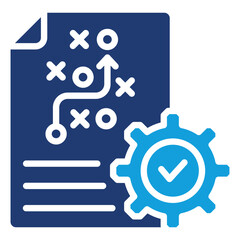 Financial Strategy Icon Element For Design