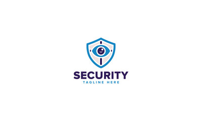 Professional Artificial Intelligence Protection Shield Security Logo Design Vector Template, Digital Safety Emblems