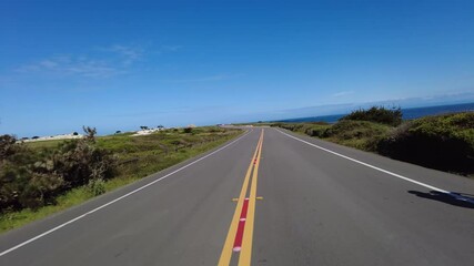 Monterey 17 Mile Drive 04 Rear View MultiCam Restless Sea Driving Plate California USA