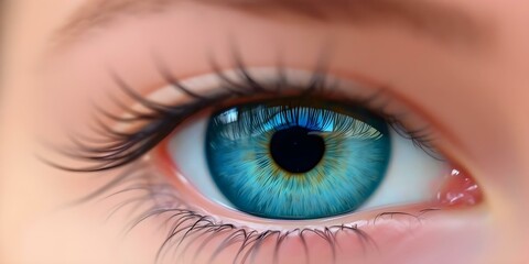 Fototapeta premium close up of a female eye