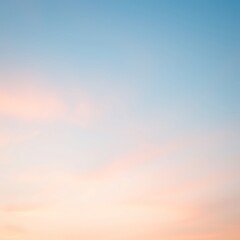 Fototapeta premium Pastel sunset sky with soft clouds. (1)