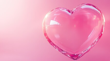 Pink Glass Heart: A Symbol of Love and Romance