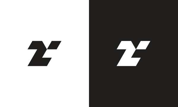 TZ logo, monogram unique logo, black and white logo, premium elegant logo, letter TZ Vector