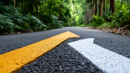 Obraz premium Forest Path: A Choice of Directions