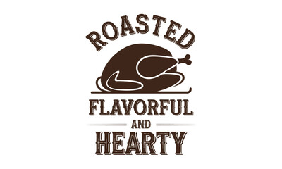 Roasted Food Taste Vector art 