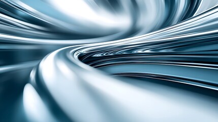 Abstract Swirling Blue Metal Texture Background