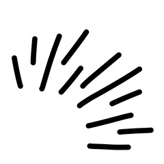 Hand drawn doodle sparkle   sunburst