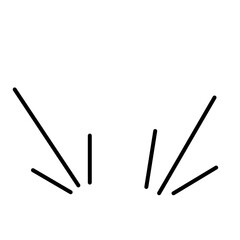 Hand drawn doodle sparkle   sunburst