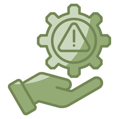 Risk Management Icon Element For Design