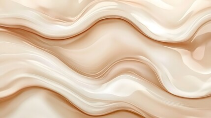 Fototapeta premium Abstract Beige and Brown Liquid Wave Background Texture