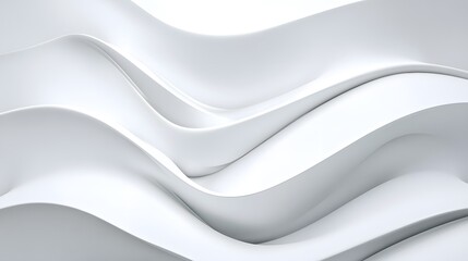Abstract White Wave Background