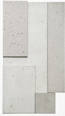 Minimalist Concrete Wall with Geometric Patterns and Textures in Neutral Tones for Modern Architectural Design