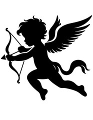 Cupid SVG, Cupid Svg Bundle, Cute Cupid Vector, Cupid Silhouette, Cupid Clipart, Cupid DXF, Mythical Creature, Valentine’s Day Svg Bundle

