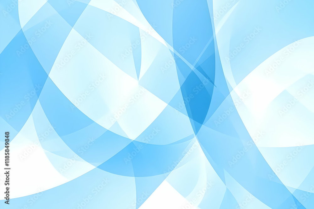 Aufkleber abstract blue white background flows smoothly and dynamically