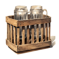 Vintage Beer Clipart Vector Illustration