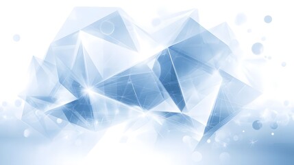 Abstract Blue Crystal Geometric Background