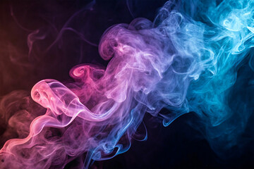 Fototapeta premium Colorful abstract swirl of smoke