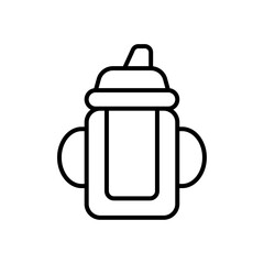 baby sippy icon simple vector symbol