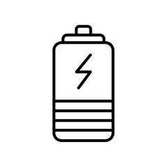 Battery icon simple vector symbol