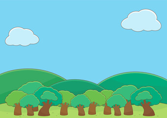 Fototapeta premium vivid green summer field background 2