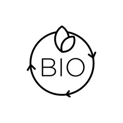 Bio vector icon simple vector symbol