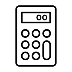 Calculator icon simple vector symbol