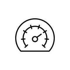Car speedometer icon simple vector symbol