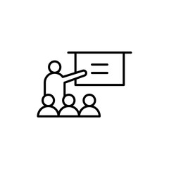 coaching icon simple vector symbol