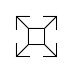 Compact size icon simple vector symbol