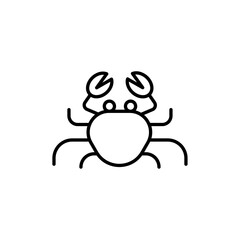 Crabs icon simple vector symbol