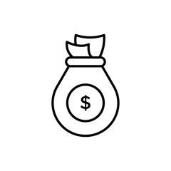 Dollar icon simple vector symbol