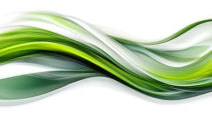 Obraz premium Abstract Green Wave Background Swirling Design