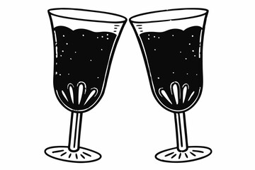 Valentine's Day Set  Heart-Shaped Key, Teddy Bear, Balloon, Gift Box, Love Letter & Couple Silhouette