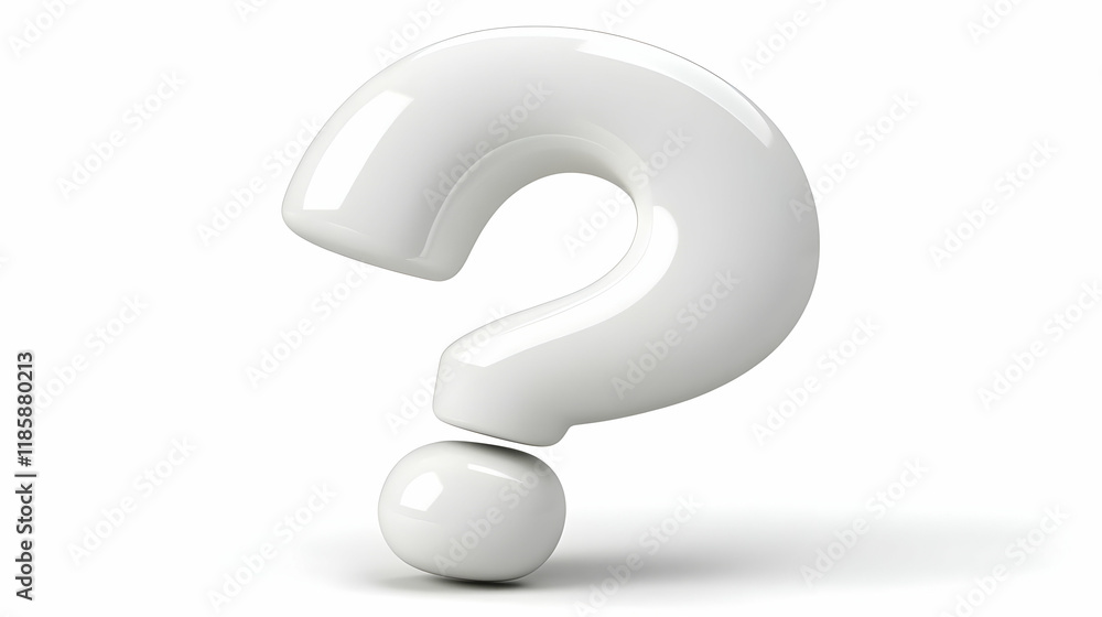 Poster big question mark asks, what's the solution? finding answers