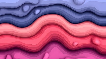 Fototapeta premium Abstract Pink Purple Blue Wave Layers Background