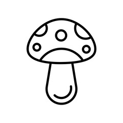 mushroom icon simple vector symbol