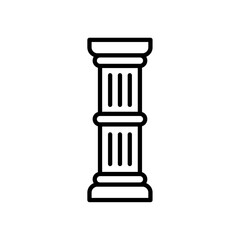 Pillar column icon simple vector symbol