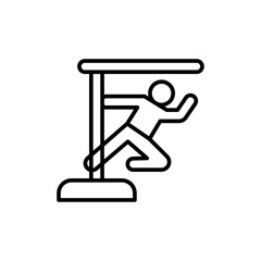 Pole dance icon simple vector symbol