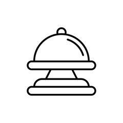 Service bell icon simple vector symbol