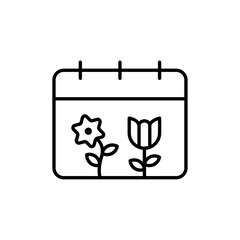 Spring season icon simple vector symbol