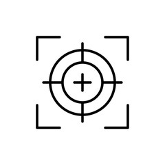 Target, aim, focus icon simple vector symbol